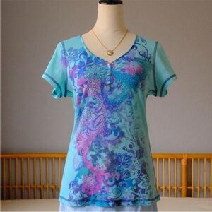 Energie Blue Y2K Graphic Tee